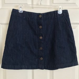 Forever 21 Premium Denim Button Down Skirt
